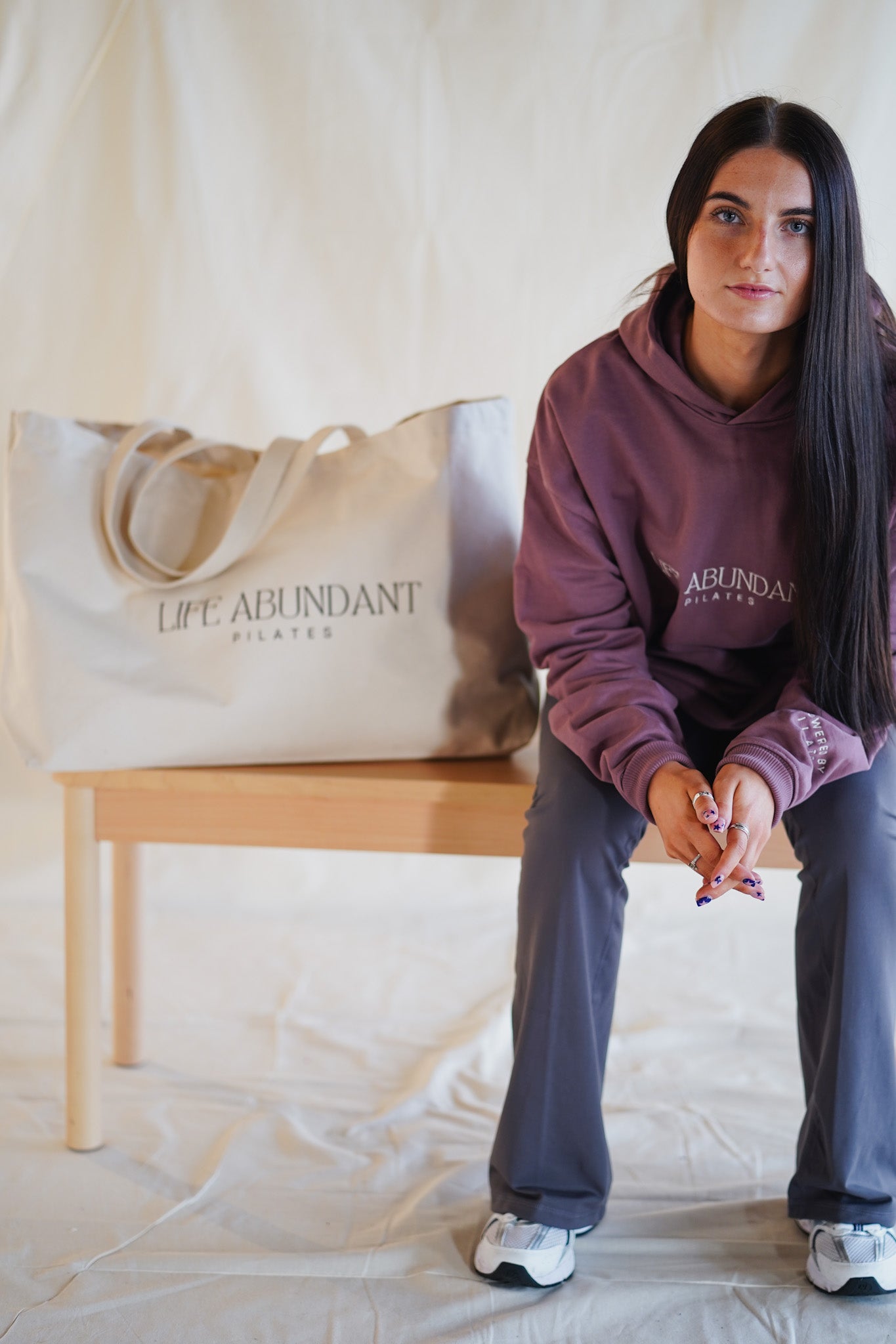 LIFE ABUNDANT Organic Cotton Oversized Tote