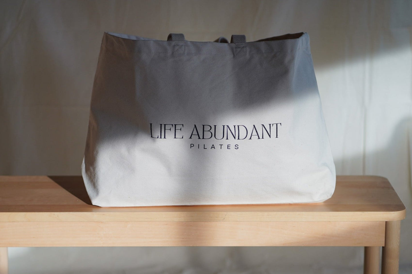 LIFE ABUNDANT Organic Cotton Oversized Tote