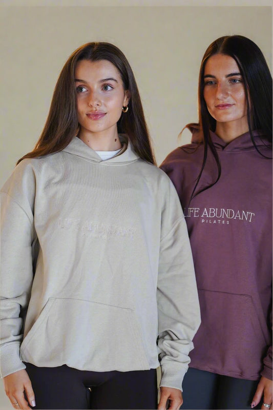 LIFE ABUNDANT Organic Cotton Pilates Hoody