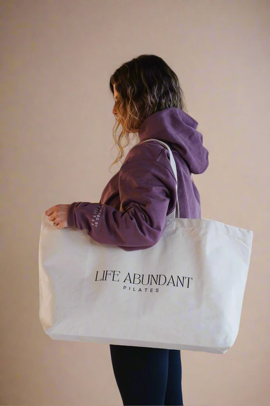 LIFE ABUNDANT Organic Cotton Oversized Tote